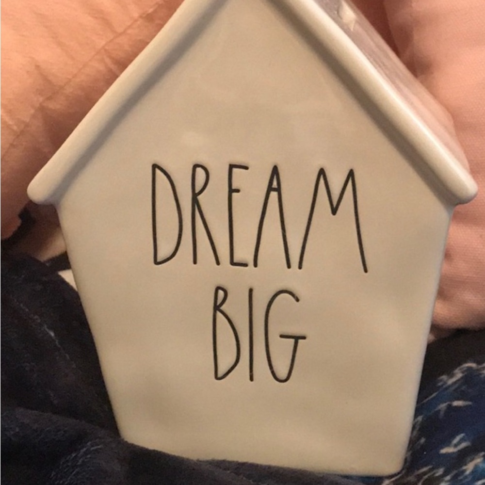 Rae Dunn Bank full size DREAM BIG Birdhouse bank - Picture 3 of 6